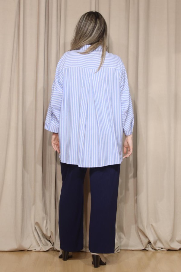 ARLEN OVERSIZED ΠΟΥΚΑΜΙΣΑ ΜΕ ΜΕΓΑΛΑ ΔΙΑΚΟΣΜΗΤΙΚΑ ΚΟΥΜΠΙΑ