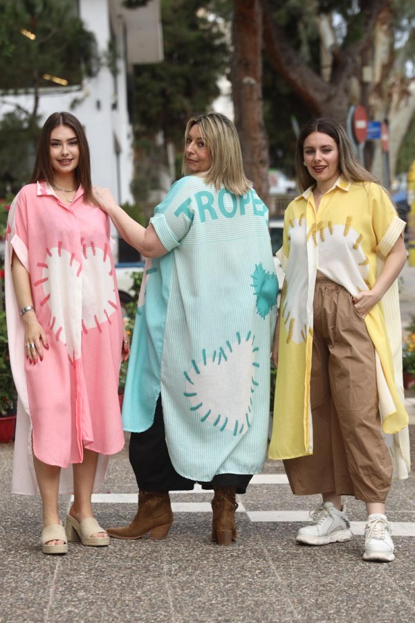 HEART POP SHIRT DRESS