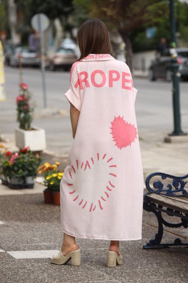 HEART POP SHIRT DRESS