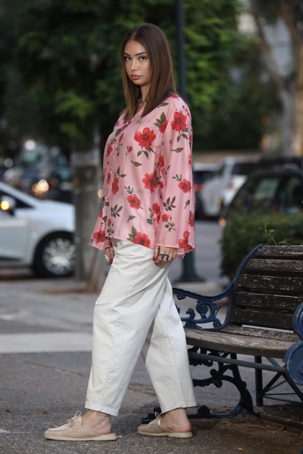 LISSA FLORAL ΒΟΥΑΛ ΠΟΥΚΑΜΙΣΟ