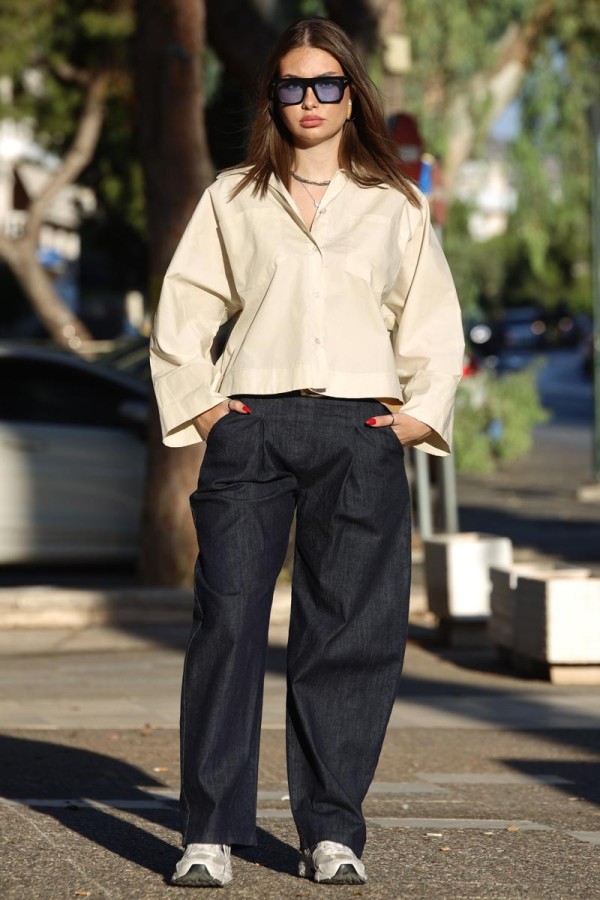 LORIN CROPPED SHIRT
