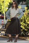 SOLEN ΠΛΕΚΤΟ ΜΕ DENIM STRASS ΜΑΝΙΚΙΑ