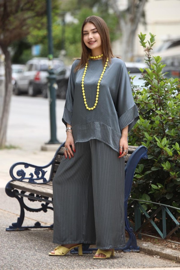 CELIA ΣΕΤ ΠΑΝΤΕΛΟΝΑ ΜΕ ΡΙΓΑ ΚΑΙ LOOSE TOP