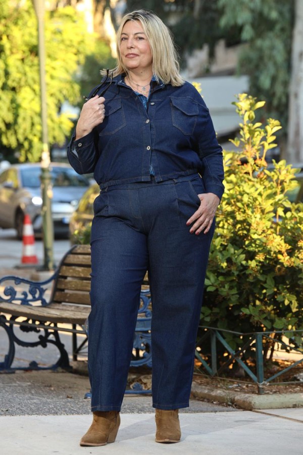 DELORA INDIGO SET JACKET ΜΕ ΠΑΝΤΕΛΟΝΙ